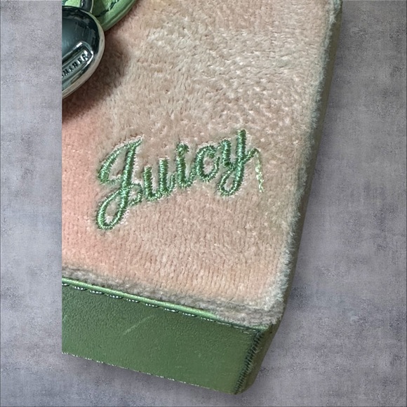 Juicy Couture Jewelry Box Pink & Mint Green Silver Heart *No Inside Drawers* - Picture 7 of 12